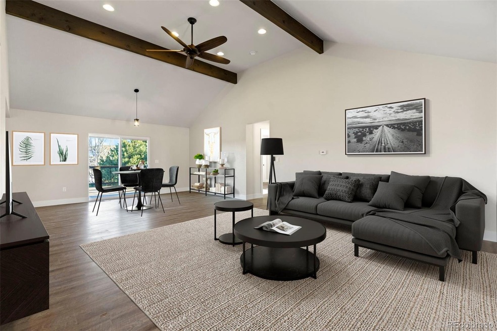 Virtually staged- living room