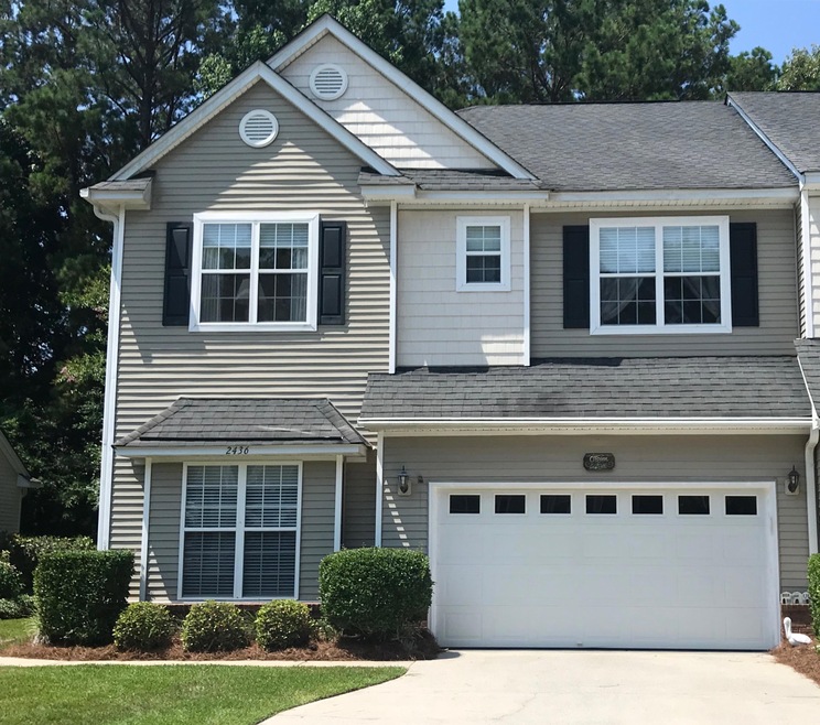 Front of townhome
