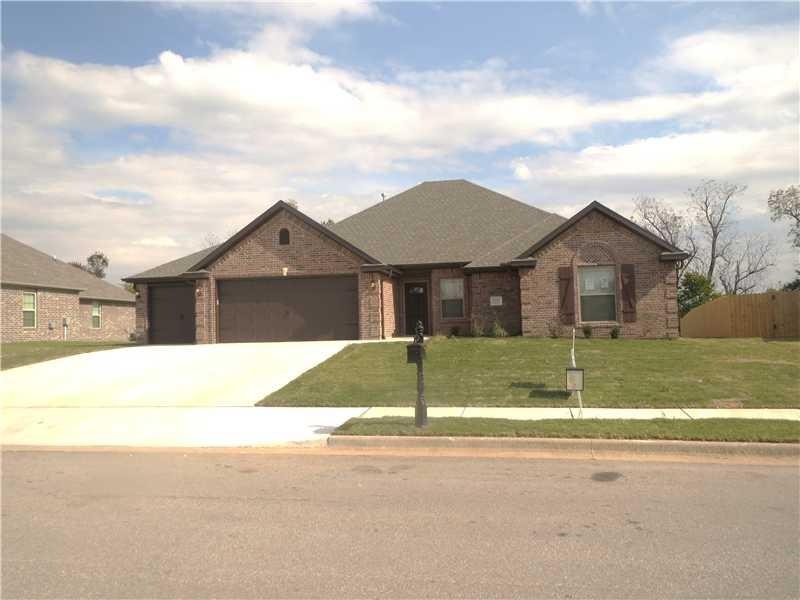 Exterior Front. Beautiful all brick home with 3 ca