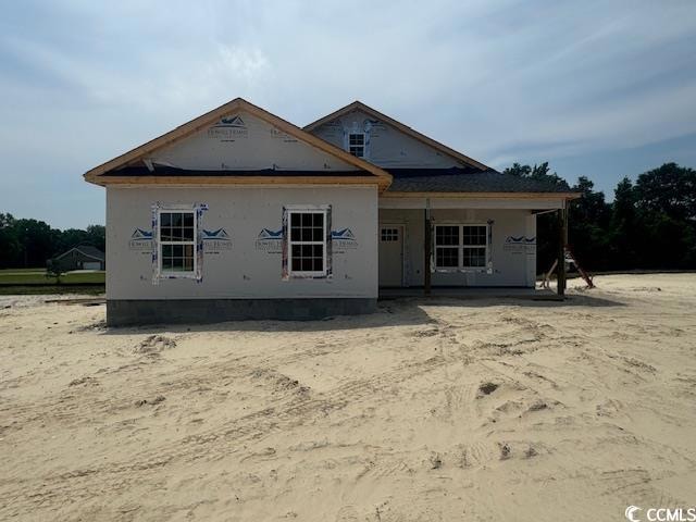 View of rear view of property