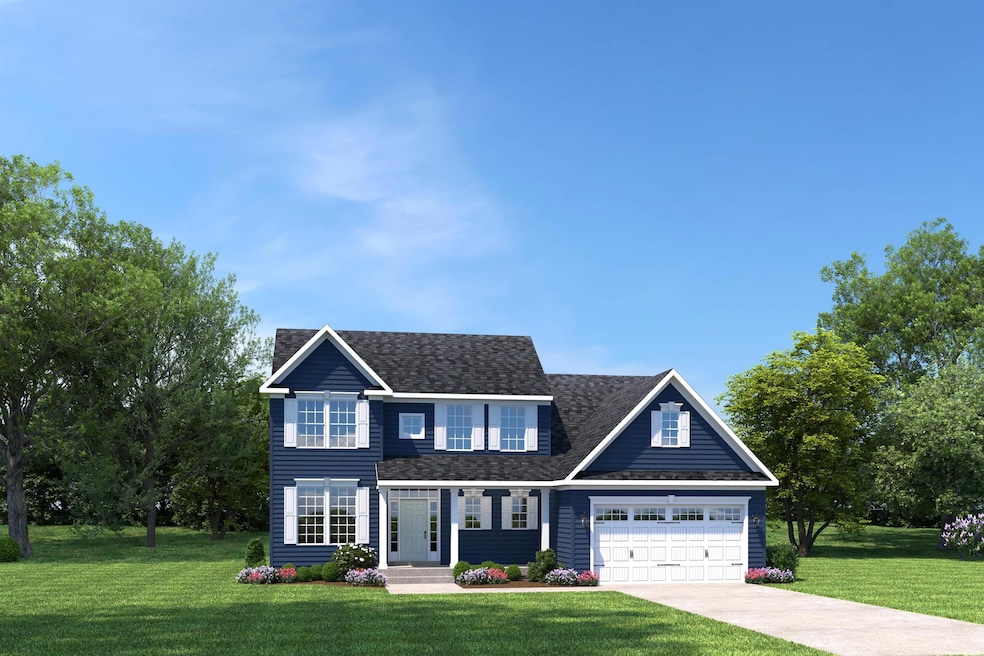 View of front of home featuring a front lawn