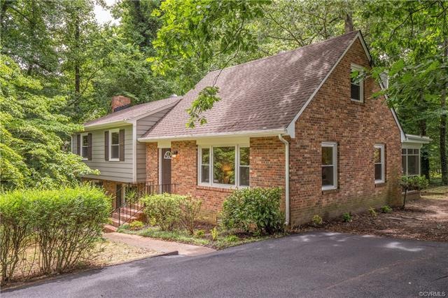 Newly paved asphalt driveway