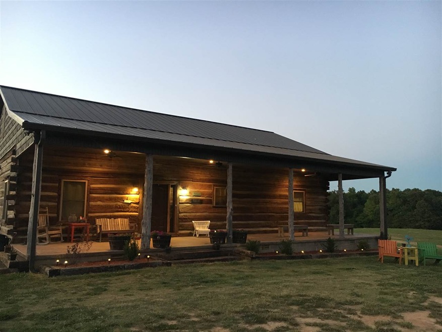 Beautiful custom built hand chinked log cabin