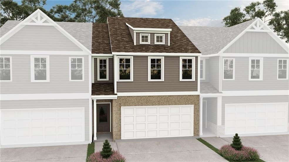 Multi unit property featuring driveway, an attache