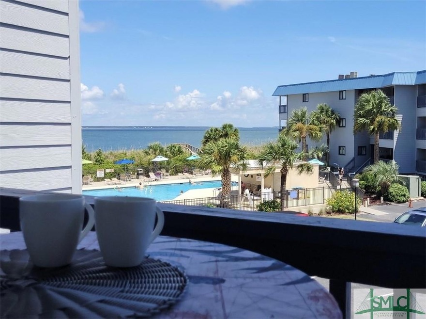 Beautiful view from the private balcony!