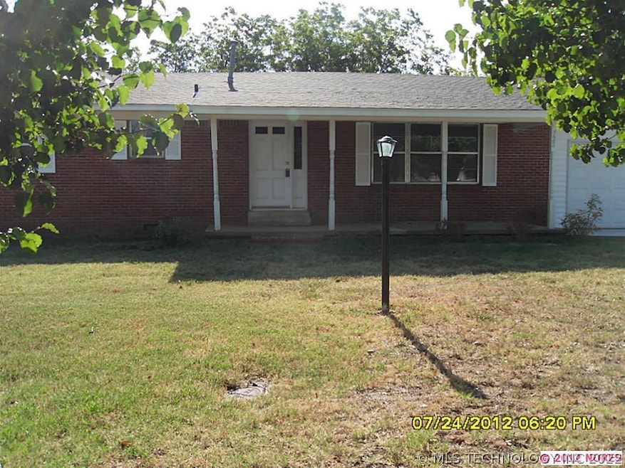 Front with cover front porch. Updated through out.
