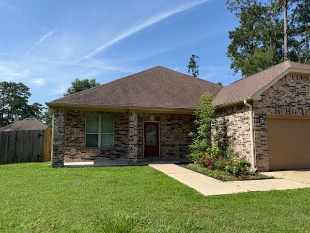 Front Yard with covered porch