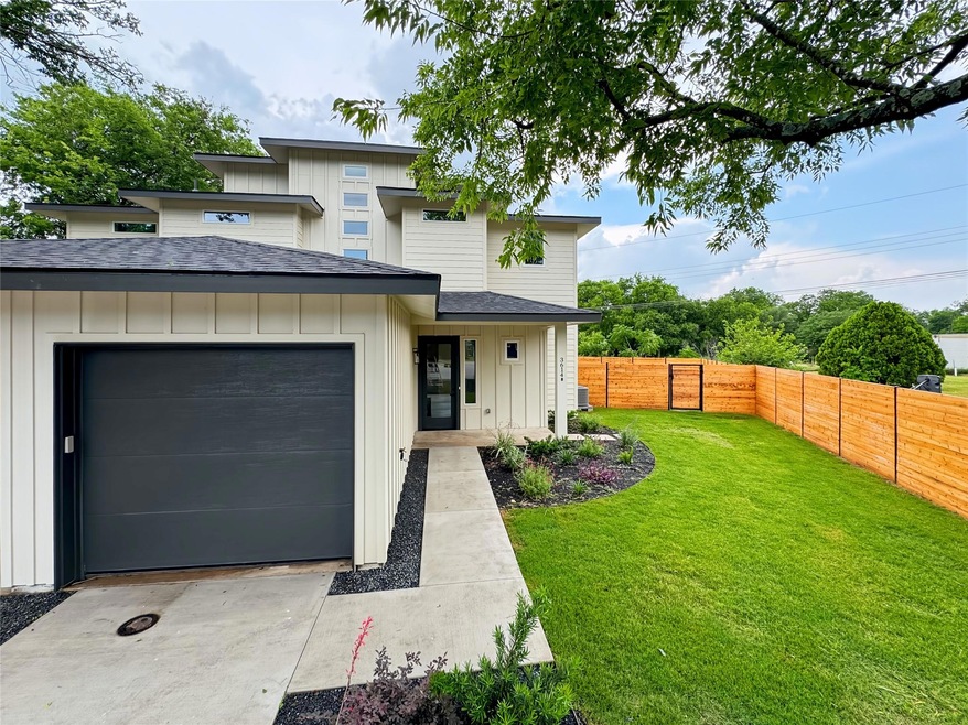 View of front of home featuring board and batten 