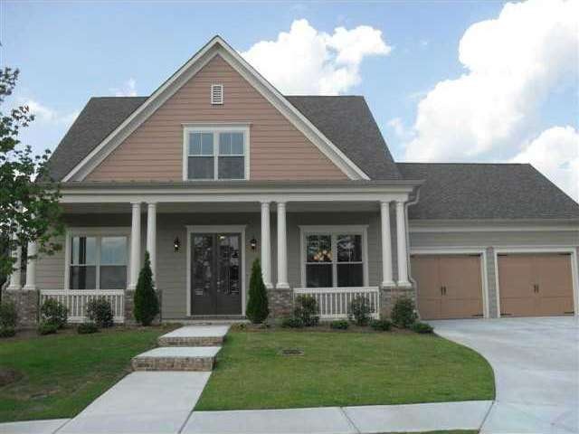 Exterior Front. New Forsyth Plan With Master on Ma