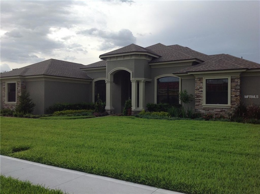 FRONT ELEVATION with side entry garage