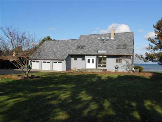 Exterior Front. Lake Road property with 125 of wat