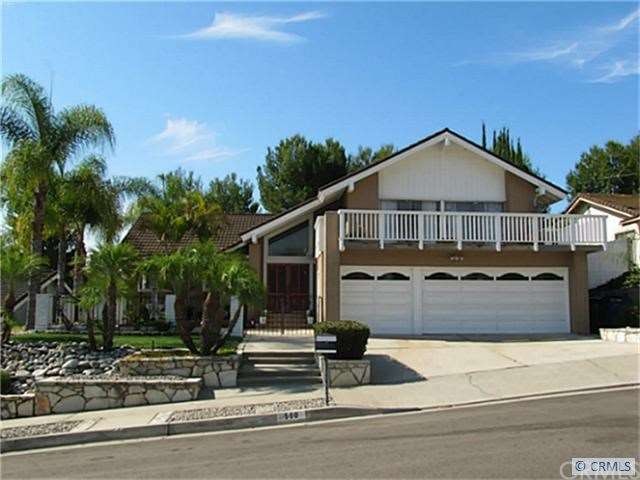Front View of Home with 3 Car Garage