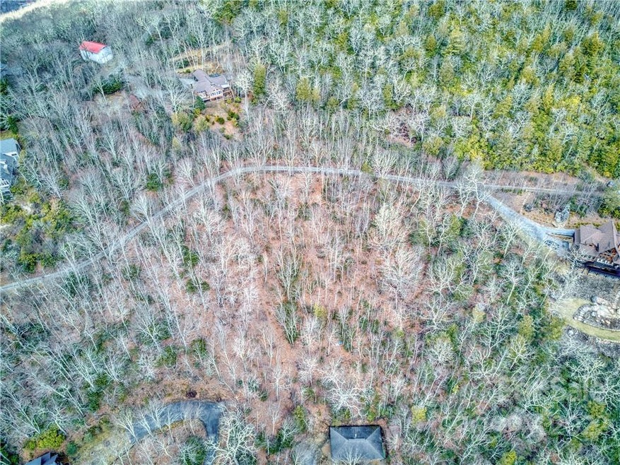 Looking down at property