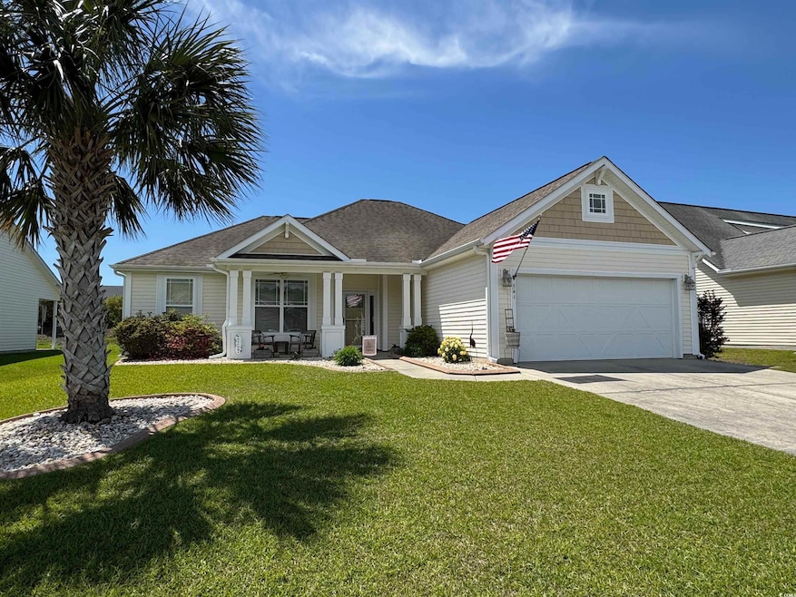 View of front of house with an attached garage, dr