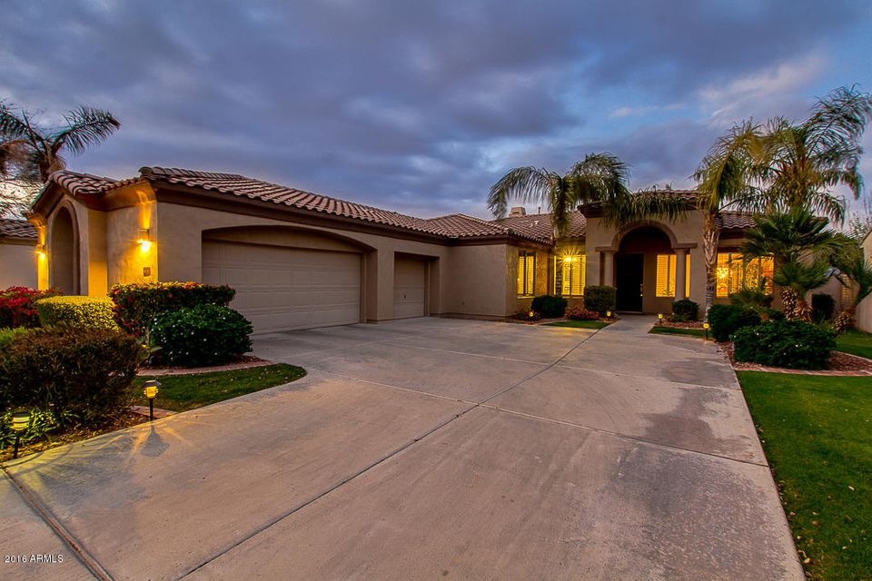 Front View at Twilight