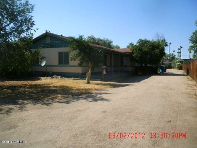 front of property