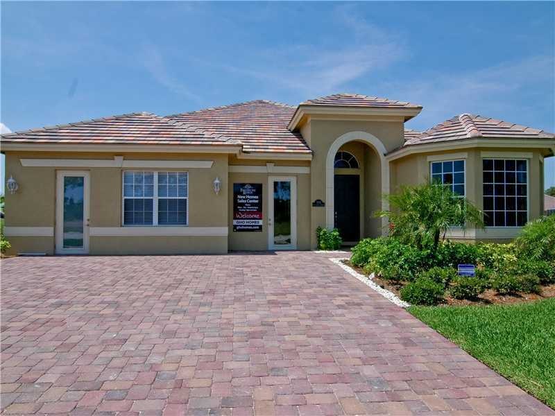 Exterior Front. Carmel model, not actual home
