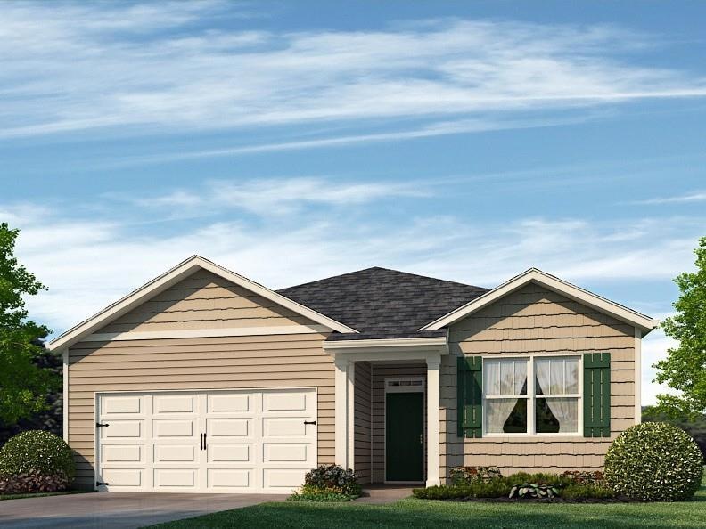Aria front exterior rendering of elevation B at ak