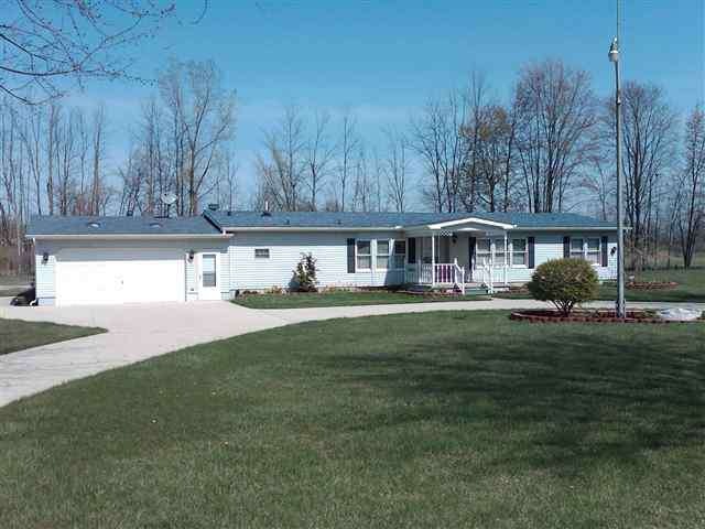 This is the front view of the home.