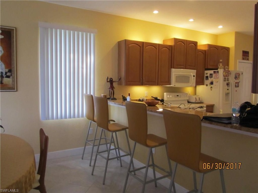 Breakfast Bar looking into the kitchen