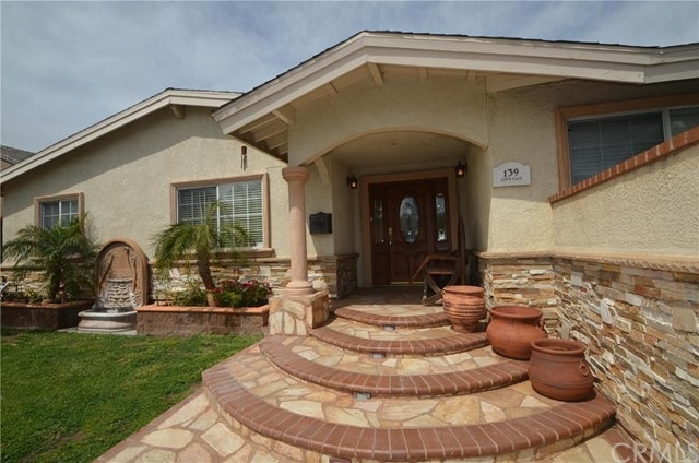 Front porch, entry, front yard