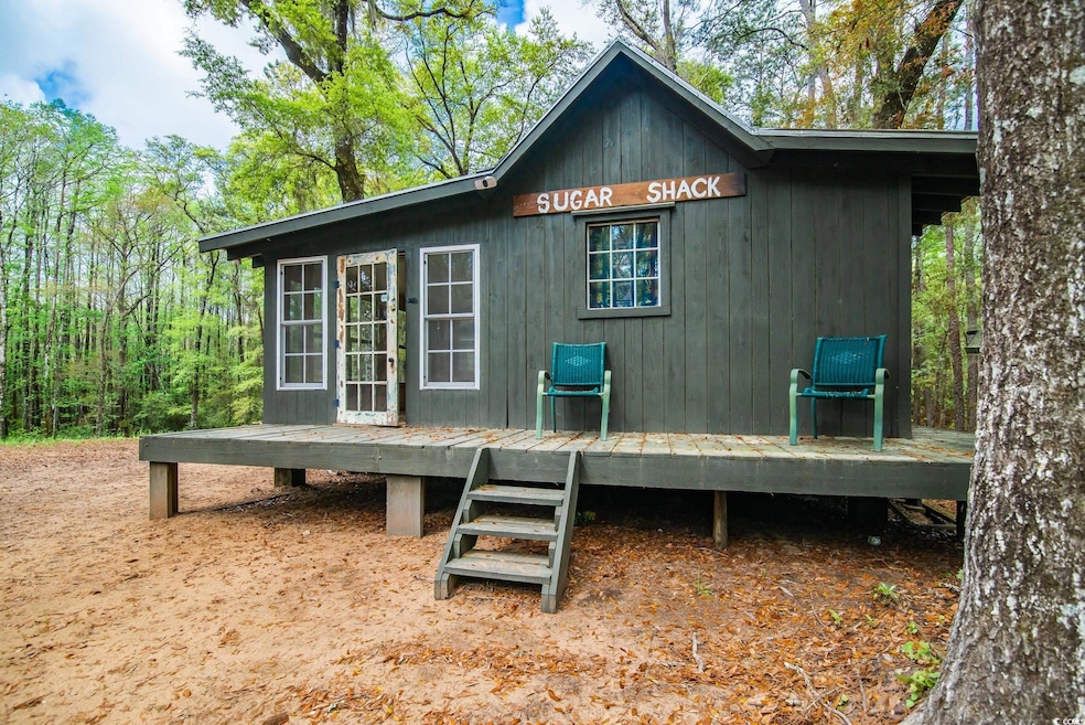 Main cabin with a wooden deck
