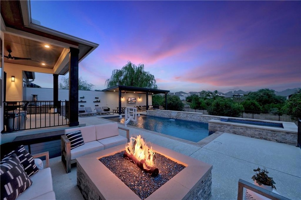 Expansive backyard oasis to entertain friends and family while enjoying beautiful Hill Country views!