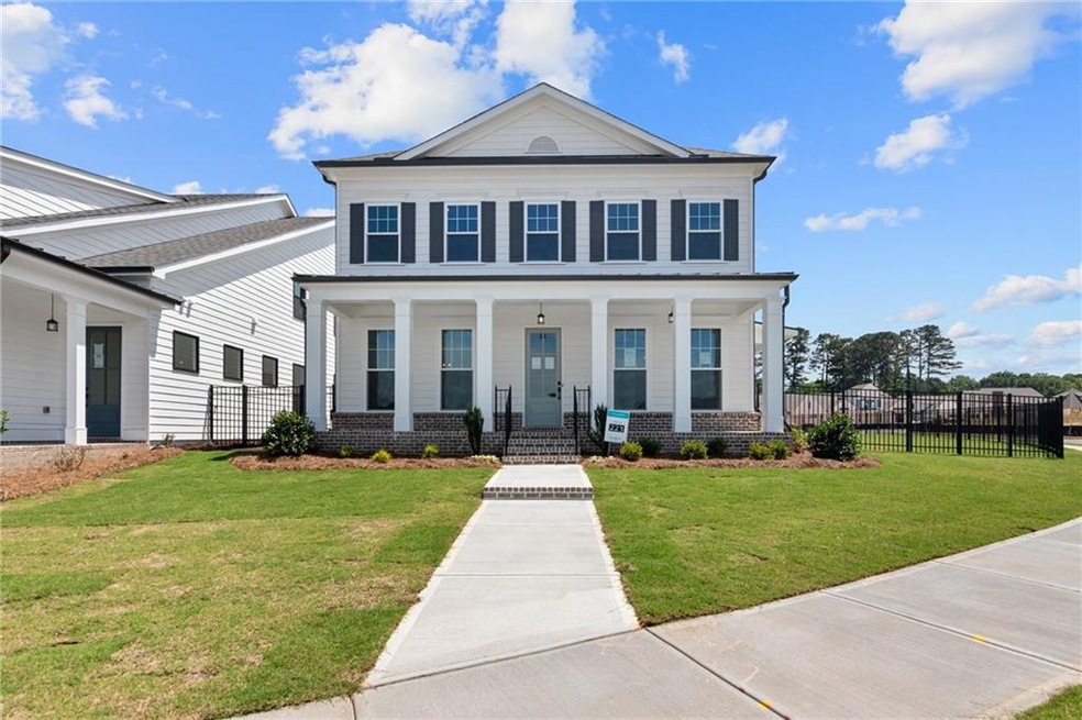 Inviting Covered Front Porch
