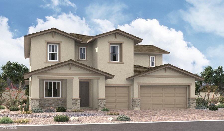 Dillon Plan ~ Elevation B ~ Rendering