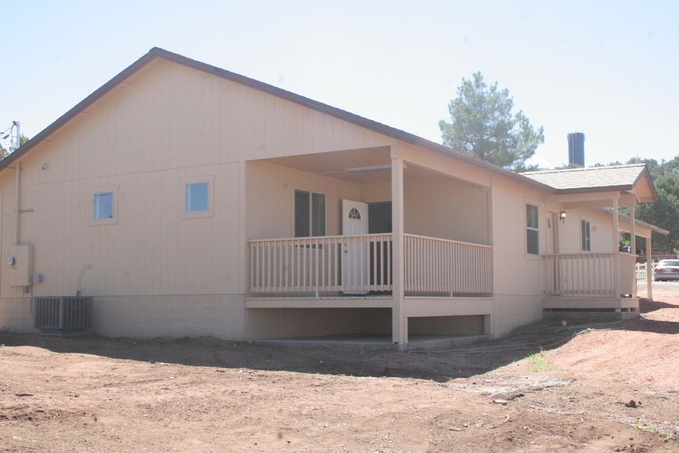 Back side of home