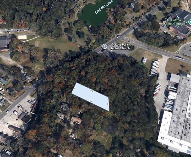 Aerial view of property's location