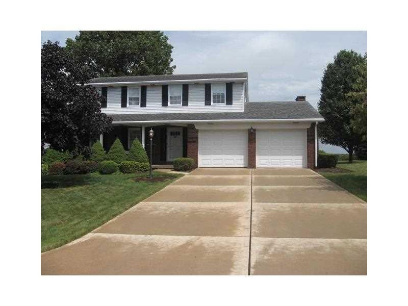 Exterior Front. Two Story four bedroom home.