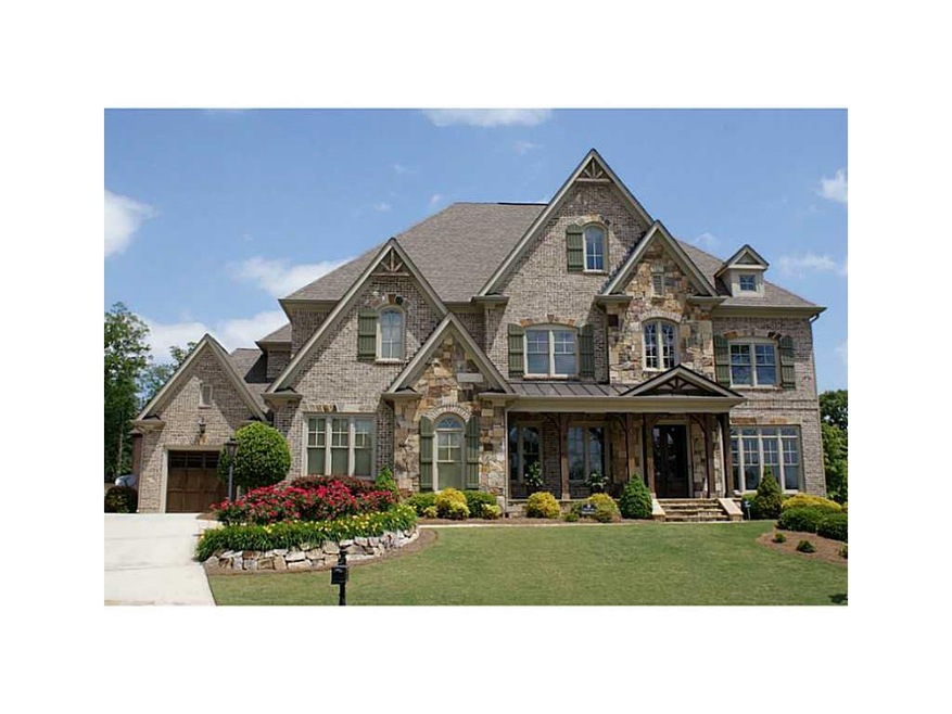 Exterior Front. Grand 4 sides Brick Executive Home