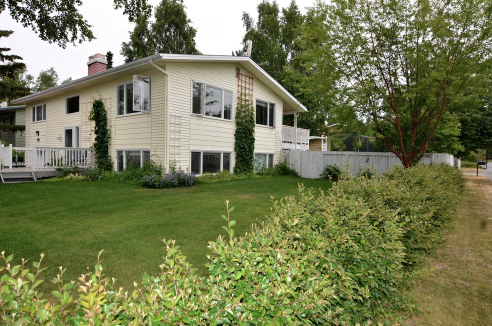 Landscaped Corner Lot