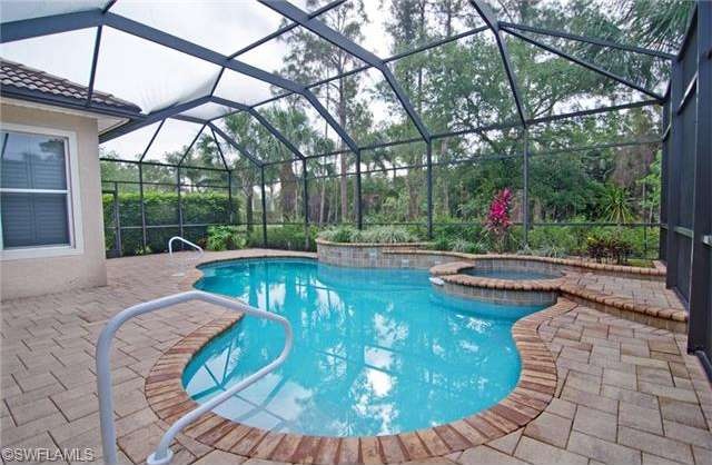 Tranquil pool and spa on preserve view lot w/built-in planters