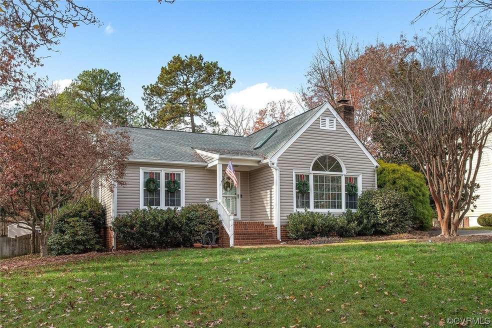 View of front of home with a front yard