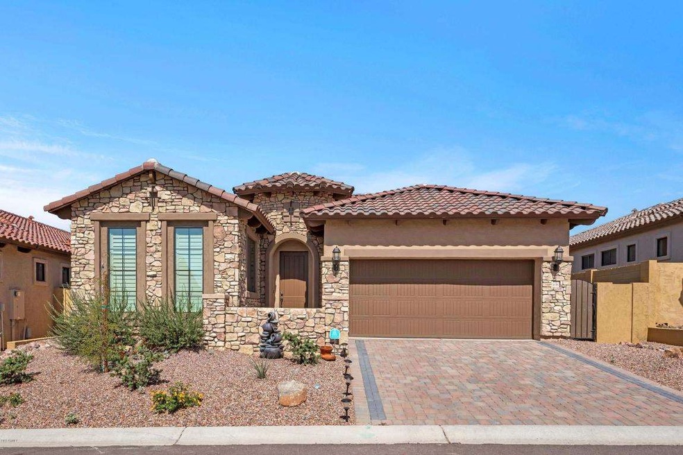 Elegant Stone Front Elevation