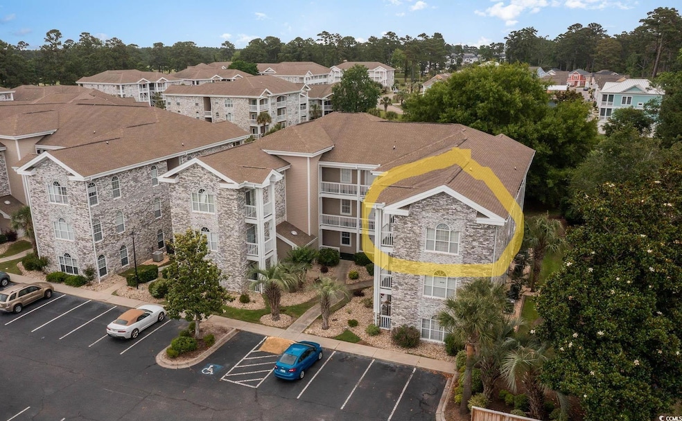 Aerial perspective of suburban area