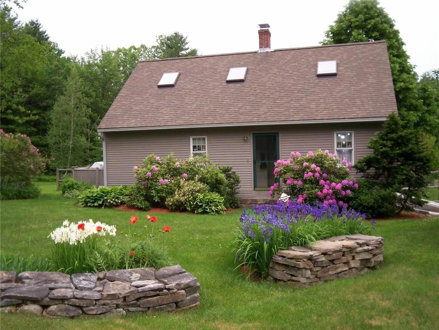 Front of home with perennials