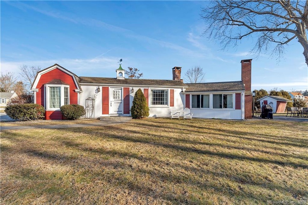 Welcome home!  Front view of ranch cottage complet