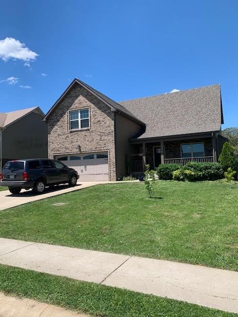 Covered front porch & sidewalks!