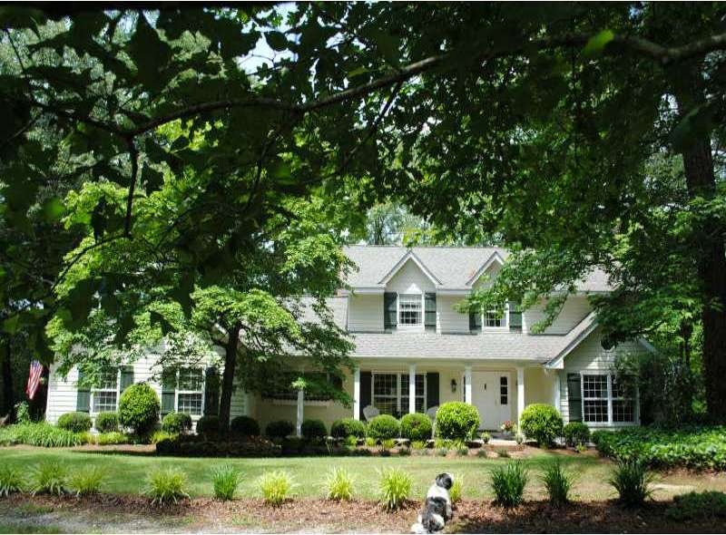 Exterior Front. Virginia Style Farm House