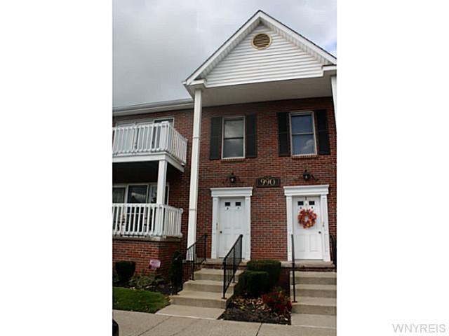 Exterior Front. Secure 2nd story unit with front b