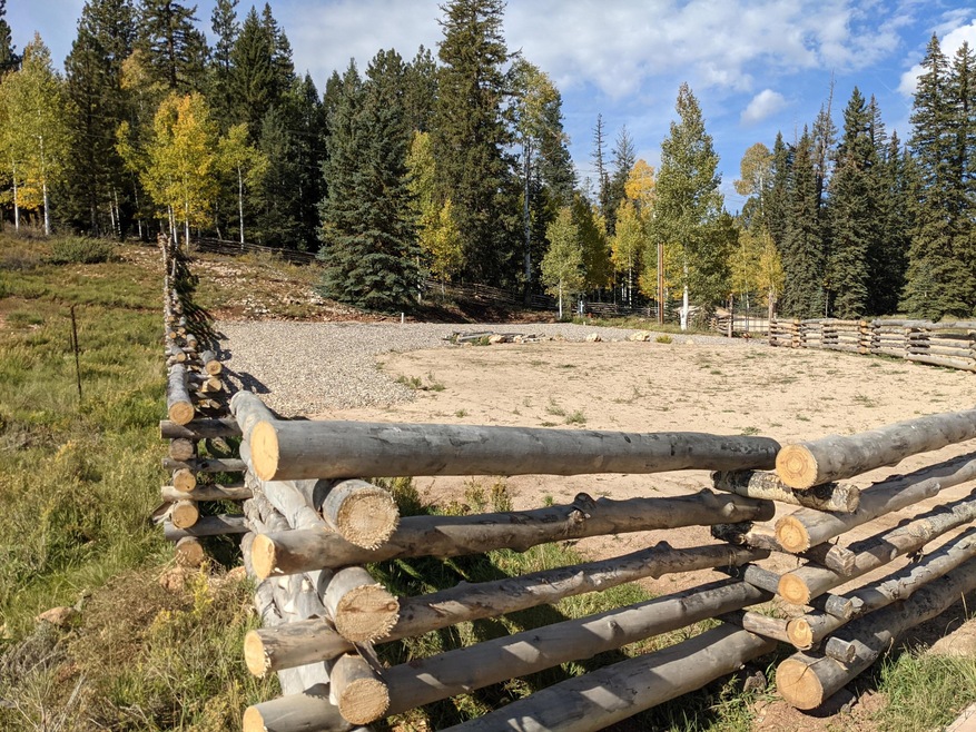 Lot is completly fenced in