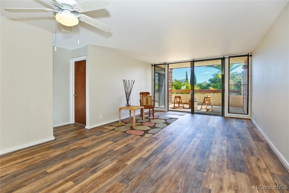 Living area with luxury plank flooring newly insta