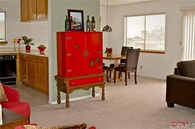Kitchen, dining, and partial living room.  Ocean, 