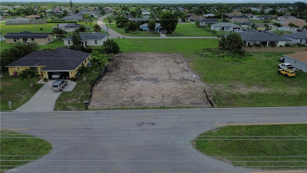 Aerial view of residential area