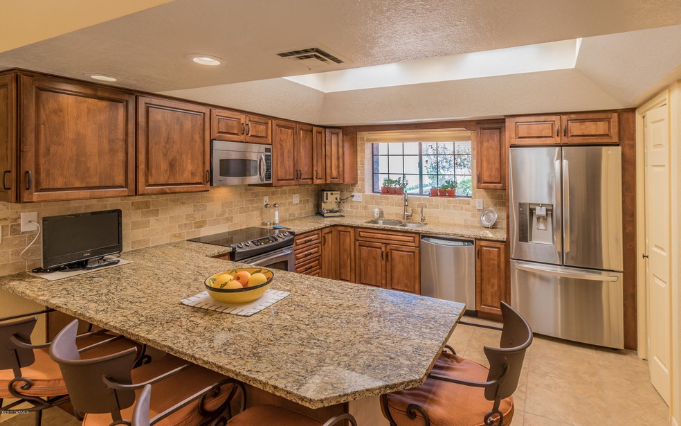 Remodeled kitchen- granite, Alder cab