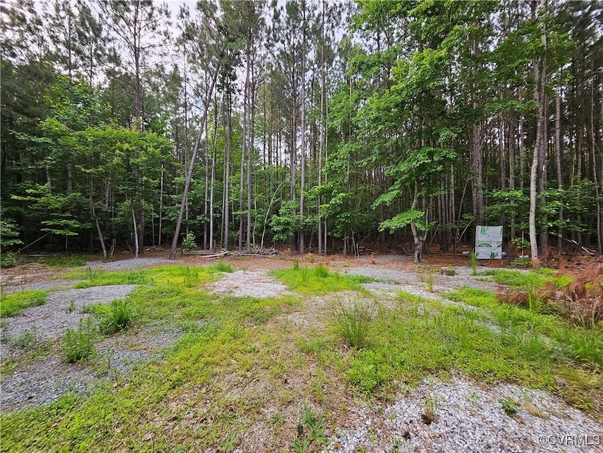 View of yard featuring a forest view