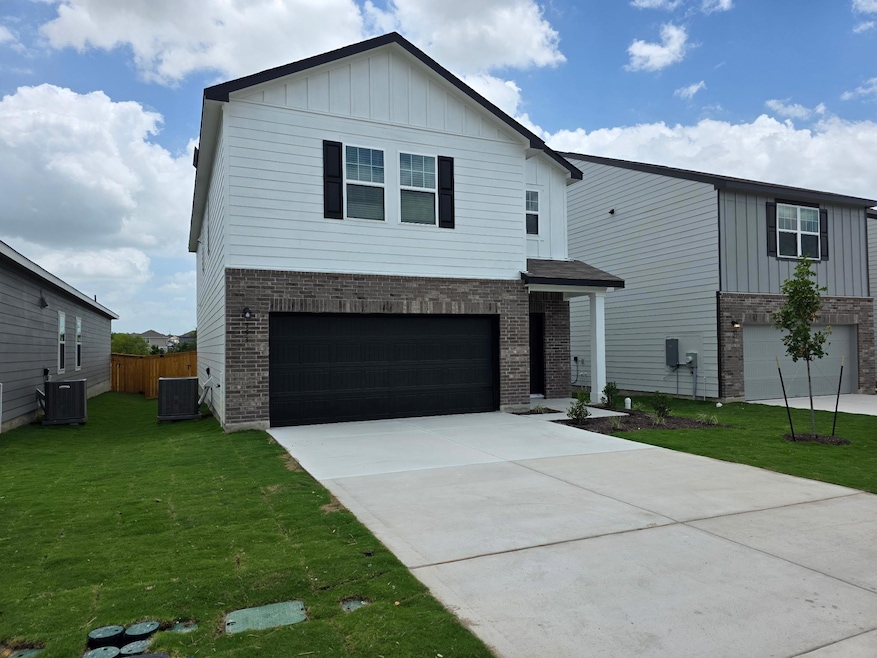 View of front of home with board and batten sidin